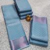 - French Blue Semi Silk Saree - image 3 | Saree Palace Germany | Bazaa