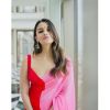 - Alia Bhatt Inspired Pink Red Georgette Saree - image 5 | Saree Palace Germany | Bazaa
