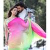 - Alia Bhatt's Soft Georgette Multicolored Saree With Tassel - image 5 | Saree Palace Germany | Bazaa