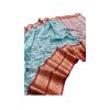 Aqua blue silk saree - image 5 | Saree Palace Germany