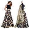 - Black Party Wear Sleeveless Lehenga Choli - image 3 | Saree Palace Germany | Bazaa