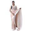 - Dusty Rose Ready to Wear One Minute Saree - image 3 | Saree Palace Germany | Bazaa