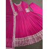 - Fuchsia pink color georgette anarkali suit - image 12 | Saree Palace Germany | Bazaa