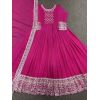 - Fuchsia pink color georgette anarkali suit - image 14 | Saree Palace Germany | Bazaa