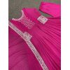 Fuchsia pink color georgette anarkali suit - image 15 | Saree Palace Germany