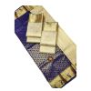 Half White with Blue Soft Silk Saree - image 3 | Saree Palace Germany