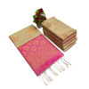 Half White with Pink Soft Silk Saree - image 3 | Saree Palace Germany