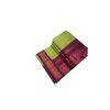 Light green cotton saree with dark purple boarder - image 3 | Saree Palace Germany
