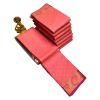 Peachy Pink Cotton Silk Saree - image 3 | Saree Palace Germany