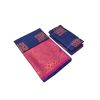 Pink & Dark Blue Soft Silk Saree - image 3 | Saree Palace Germany