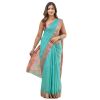 - Sky Blue Tissue Silk Cotton Saree - image 3 | Saree Palace Germany | Bazaa