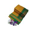 Yellow & Green Cotton Saree - image 3 | Saree Palace Germany