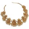 - Beautiful Premium Quality Golden Necklace With Beautiful Earings - image 3 | Saree Palace Germany | Bazaa