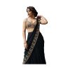 - Black georgette saree with blouse - image 15 | Saree Palace Germany | Bazaa