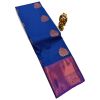 Blue & Pink Semi Soft SIlk Saree - image 3 | Saree Palace Germany