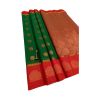 - First quality kottanchi Green sarees With big red border and contrast pallu &blouse - image 3 | Princess Fashion | Bazaa