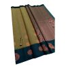 - First quality kottanchi pista green saree With big dark green border and contrast pallu &blouse - image 3 | Princess Fashion | Bazaa