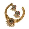 - Red & Green Kundan Necklace Set - image 3 | Saree Palace Germany | Bazaa