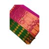 - Green and pink Bridal soft silk sarees with contrast blouse and pallu - image 3 | Princess Fashion | Bazaa