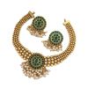 - Green Stone Kundan Necklace Set - image 3 | Saree Palace Germany | Bazaa