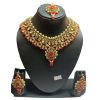 - Magical Red Stone Kundan Set - image 3 | Saree Palace Germany | Bazaa