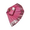 - Light Pink Elite bridal silk saree with silver jari & golden Jari - image 3 | Princess Fashion | Bazaa