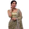 - Pista green stone work net saree - image 11 | Saree Palace Germany | Bazaa