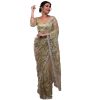 - Pista green stone work net saree - image 9 | Saree Palace Germany | Bazaa