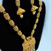 - Unique Beautiful golden long necklace with Jhumka - image 3 | Vastraany | Bazaa