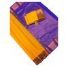 - Yellow and royal blue Bridal soft silk sarees with contrast blouse and pallu - image 3 | Princess Fashion | Bazaa