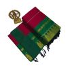 Bran red cotton saree with green boarder - image 3 | Saree Palace Germany