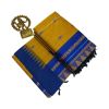 Cotton mustard saree with blue boarder - image 3 | Saree Palace Germany