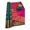 Green Banaras silk saree - image 3 | Saree Palace Germany