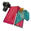 - Rama blue authentic kanchipuram saree with pure Zari - image 3 | Saree Palace Germany | Bazaa