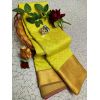 - Lemon Yellow Kanchipuram Blended Silk Saree - image 3 | Saree Palace Germany | Bazaa