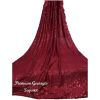 - New Eid Collection Maroon Sequence Work Sari With Blouse Sequins Saree - image 3 | Saree Palace Germany | Bazaa