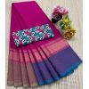 - Chettinad Cotton Sarees With Intricate Woven Jari Border with blouse - image 3 | Indi Store | Bazaa