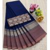 - Chettinad Cotton Sarees With Intricate Woven Jari Border with blouse - image 3 | Indi Store | Bazaa