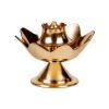 - Traditional Brass Metal Lotus Pathi Stand | Bathi Stand | Brass Diya | Traditional Puja Incense Stick Stand | Puja Agarbathi Stand - image 4 | Indi Store | Bazaa