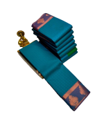 - Blue Cotton SIlk Saree - image 3 | Saree Palace Germany | Bazaa