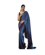 - Chiffon blue ready to wear saree - image 3 | Saree Palace Germany | Bazaa