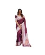- Entrancing Wine Soft Silk Saree - image 3 | Saree Palace Germany | Bazaa