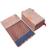 - Gray & Cream Soft SIlk Saree - image 3 | Saree Palace Germany | Bazaa