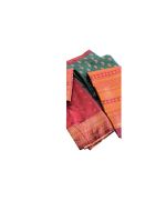 - Green & Red Half Silk Saree - image 3 | Saree Palace Germany | Bazaa