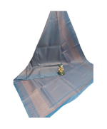 - Light Blue Silk Saree - image 4 | Saree Palace Germany | Bazaa