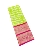- Light green and pink brocade silk saree - image 4 | Saree Palace Germany | Bazaa