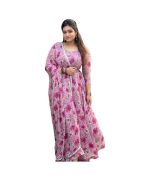 - Pink Floral Indian Kurti - image 3 | Saree Palace Germany | Bazaa