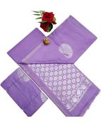 Light purple and silver Soft silk sarees with very rich butta embossed silk sarees - image 3 | Princess Fashion