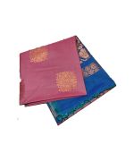 Magenta pink and blue silk saree - image 3 | Saree Palace Germany