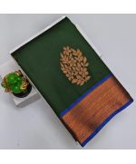 - Green Cotton Silk Saree - image 3 | Saree Palace Germany | Bazaa